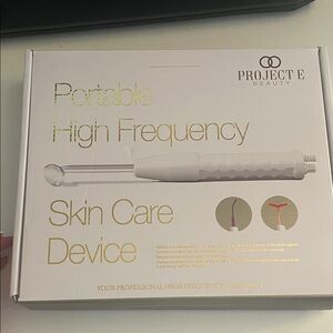 Project E Portable High Frequency Skin Care Device - White